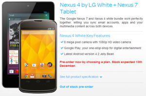 The smartphone Nexus 4 is breaking all sales records for Nexus line of 